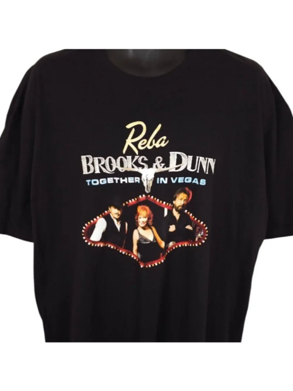 Reba McEntire T Shirt Mens Size 3XL Black Brooks & Dunn Together In Vegas